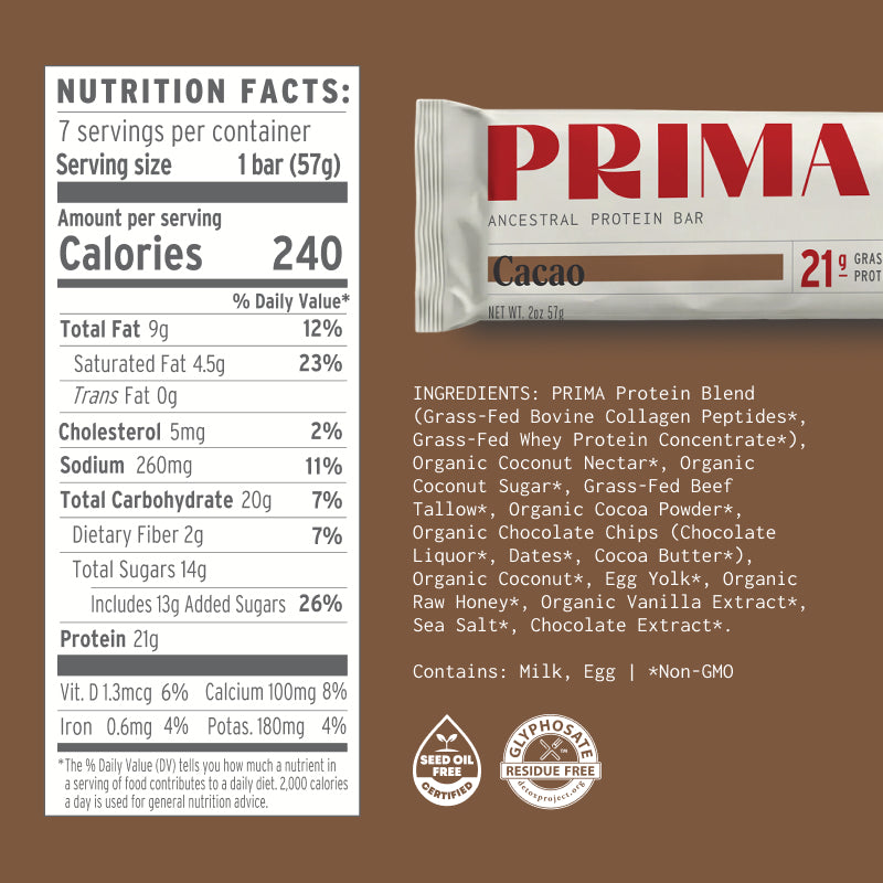 Ancestral Protein Bar - Cacao