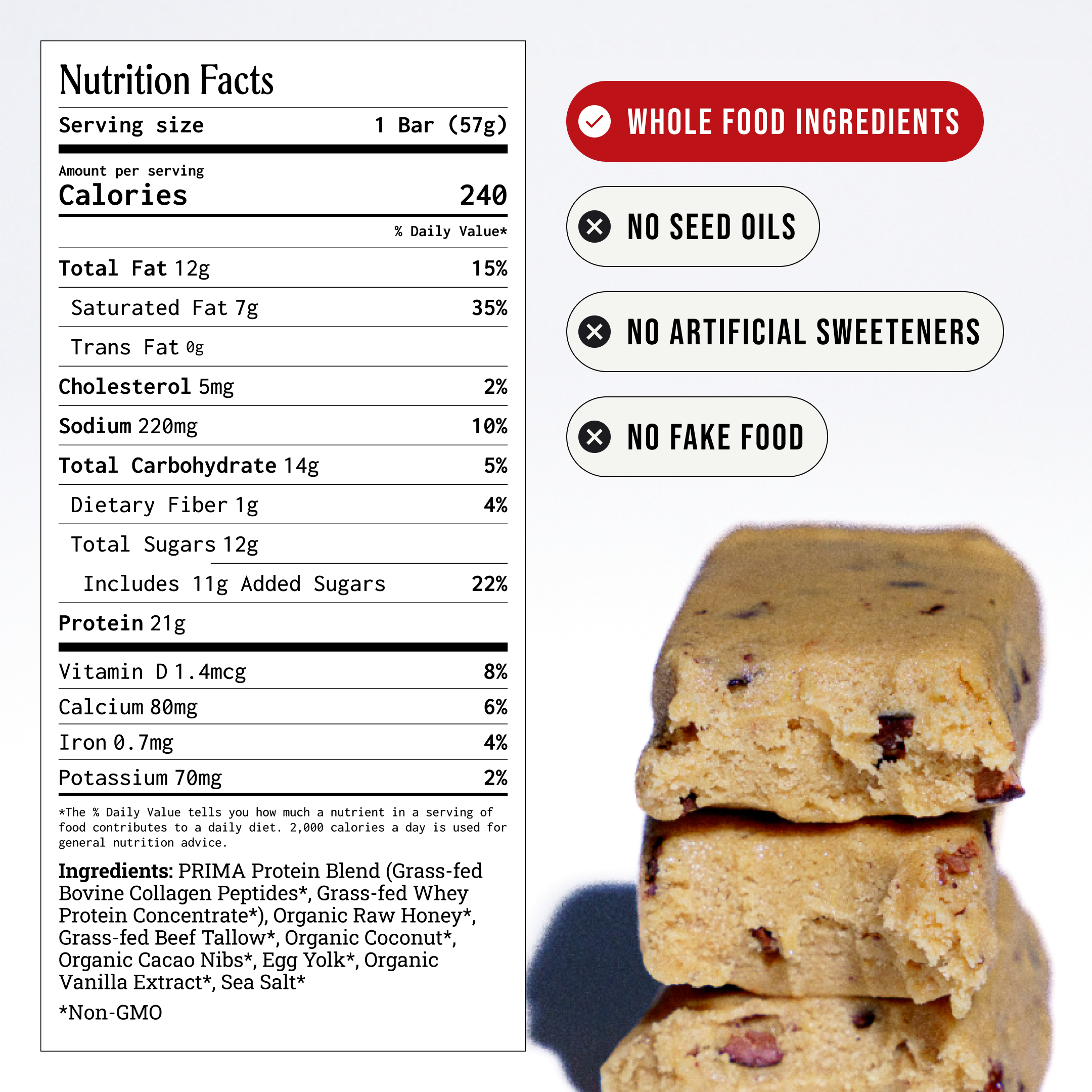 Ancestral Protein Bar - Cookie Dough