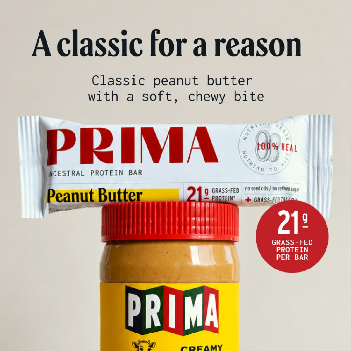Ancestral Protein Bar - Peanut Butter