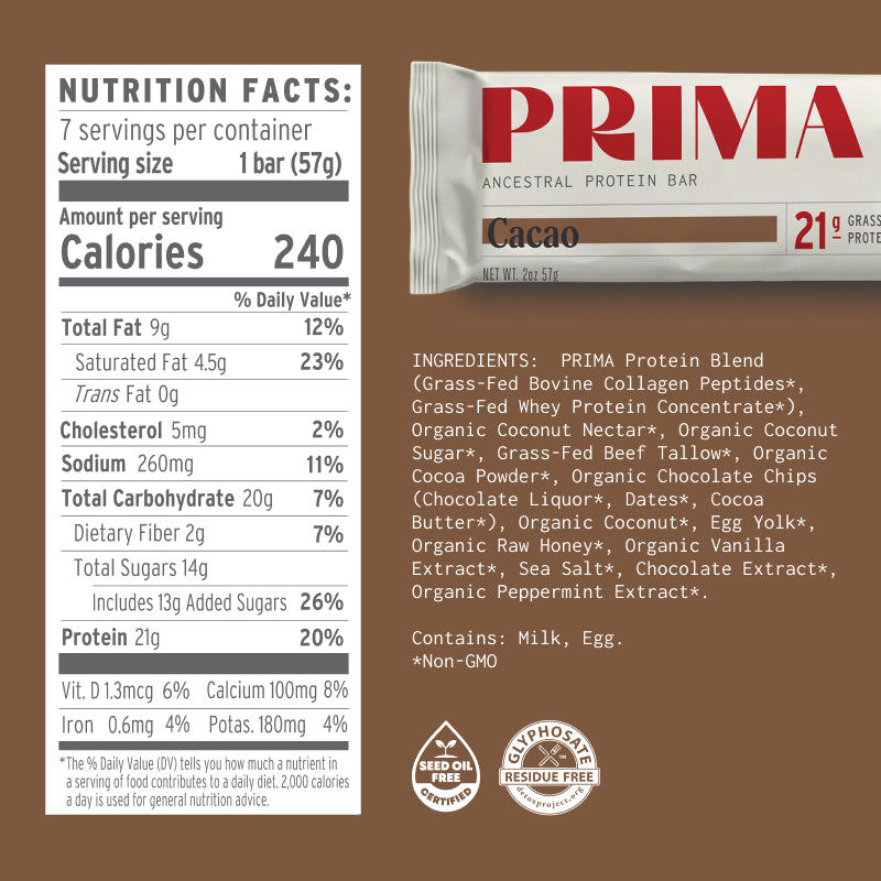 Ancestral Protein Bar - Cacao
