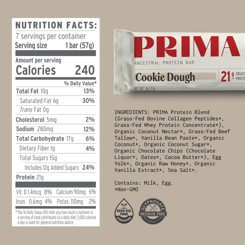 Ancestral Protein Bar - Cookie Dough
