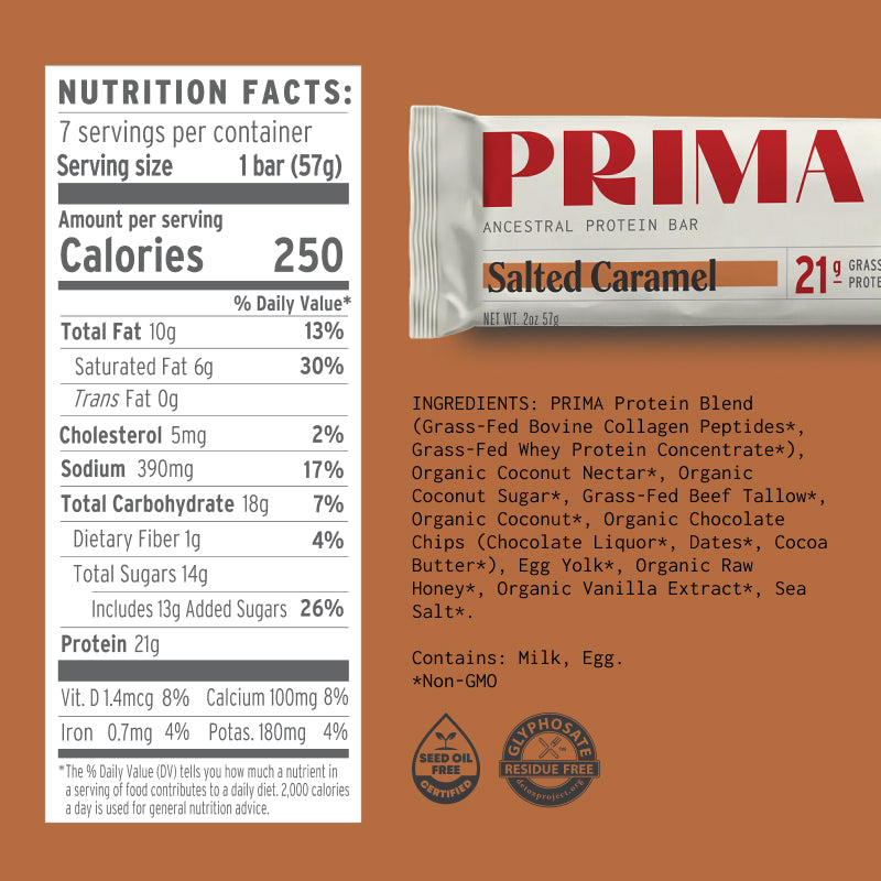 Ancestral Protein Bar - Salted Caramel