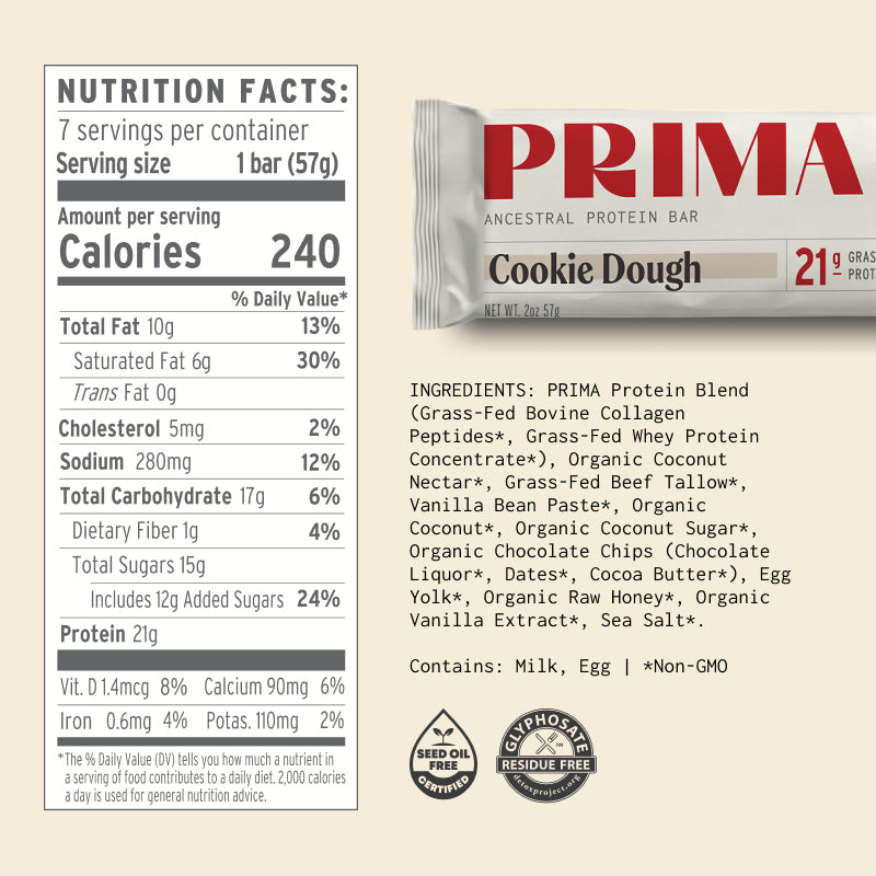 Ancestral Protein Bar - Cookie Dough