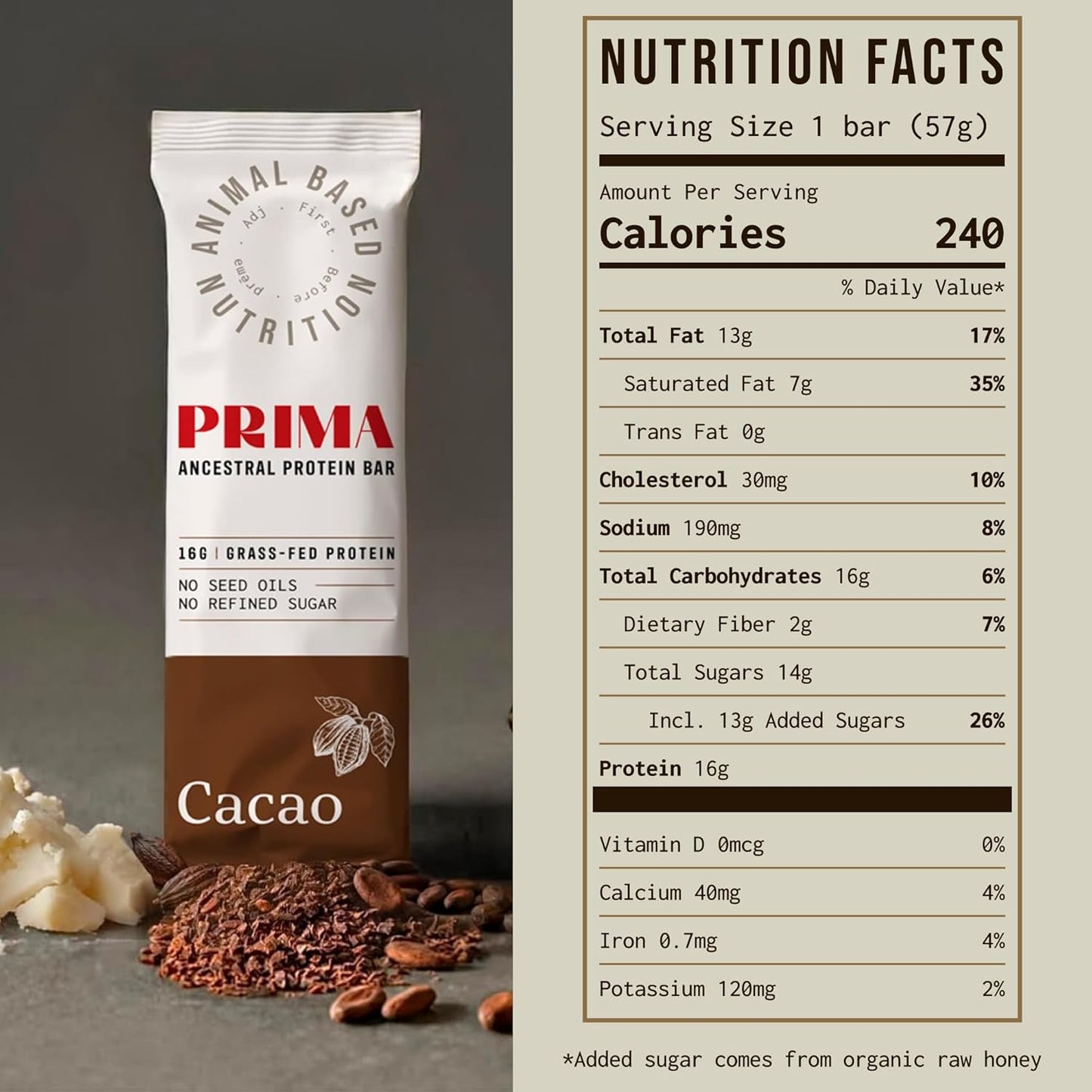 Ancestral Protein Bar - Cacao